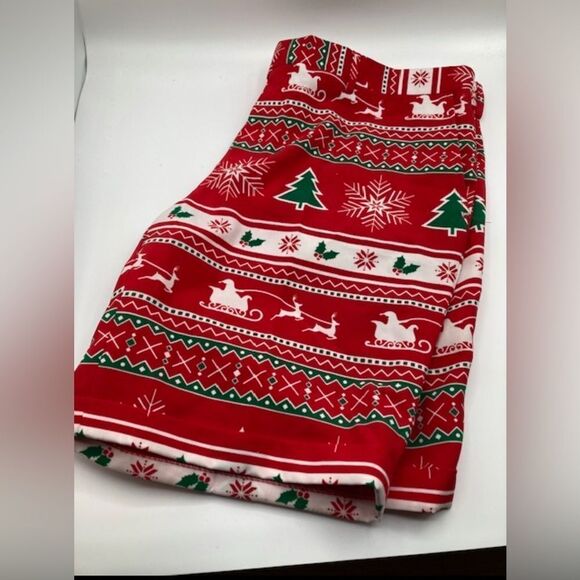 OppoSuits Winter Wonderland Men’s Shorts Ugly Sweater Party Size 43” Red Funny - Picture 2 of 12